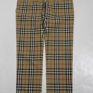 Burberry Women's Check Fleur Tailored Pant Archive Beige Size 4 US 6 UK